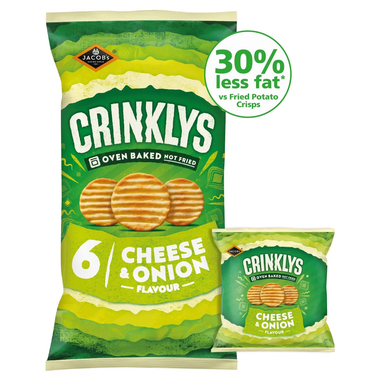 Jacob's Crinklys Cheese & Onion