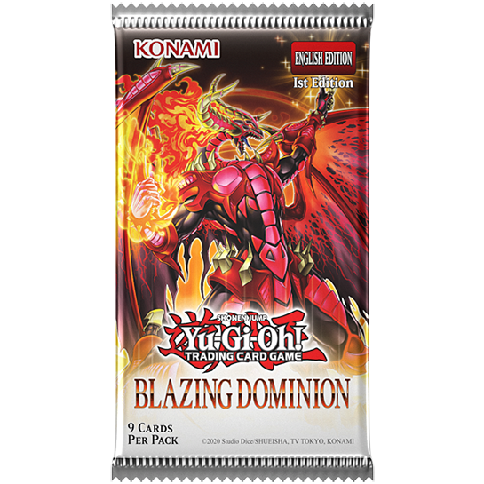 YGO Blazing Dominion Booster Pack